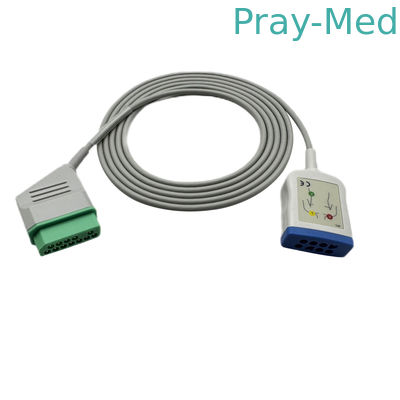 Compatible Nihon Kohden Ekg Trunk Cable Jc-906pa 6 Lead To 12 Pin Connector