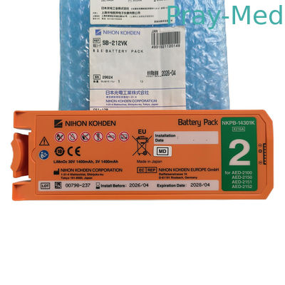 30V 1400mAh Battery Replacement For Original Nihon Kohden Cardiolife 2100 AED SB-212VK