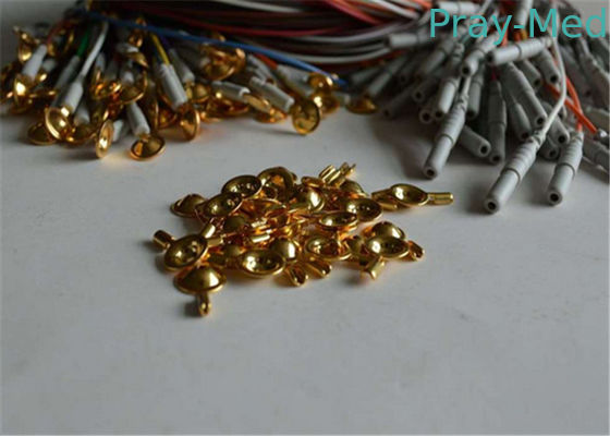 Alligator Flexible Soft Eeg Electrodes Cable 24 Pcs Set PVC TPU Material