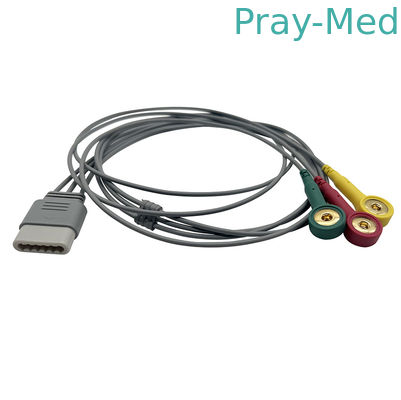 Biolight Direct-Connect Holter ECG Cable For 3 or 5 Lead Snap Connector