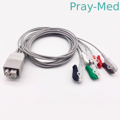 Multi-link ECG Holter Cable 5 Lead Clip 1.1m For GE SEER 1 Year Warranty