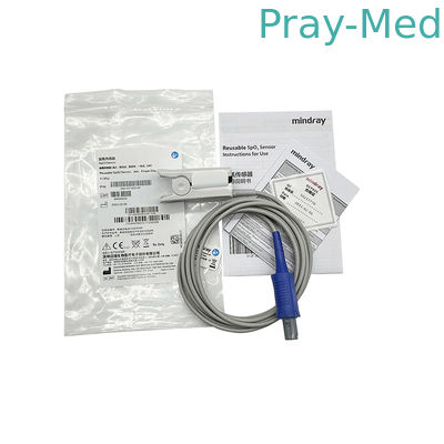 Mindray 512FLL Reusable SpO2 Sensor 6Pin Adult Finger Clip 040-001403-00