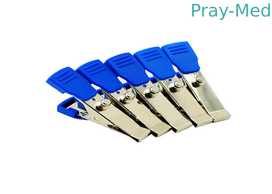Metal Ekg Alligator Clips , Alligator Clips For Ecg Machines 5pcs / Set