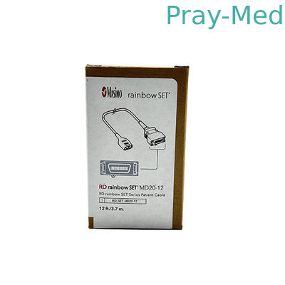 TPU Rainbow 20Pin SpO2 Extension Cable MD20-12 for Original M-asimo 4073 RD SET