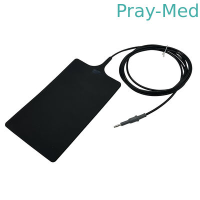 Reusable Silicone Negative Plate Neutral Electrode Monopole 4.0 Banana Black