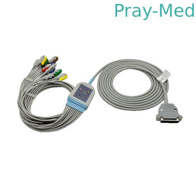Micromed one-pieces 25pin EKG Cable 11-Lead Clip IEC