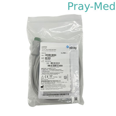 Mindray 12Pin 3-Lead ECG Cable AHA Snap EA6231B 040-000965-00