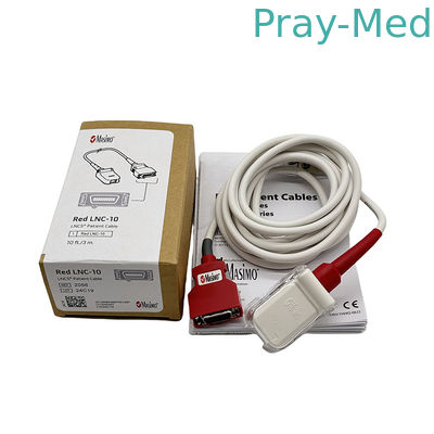 Original SET 2056 Red LNC-10 SpO2 Patient Extension Cable LNCS 9 Pin to Red 20 Pin Connector