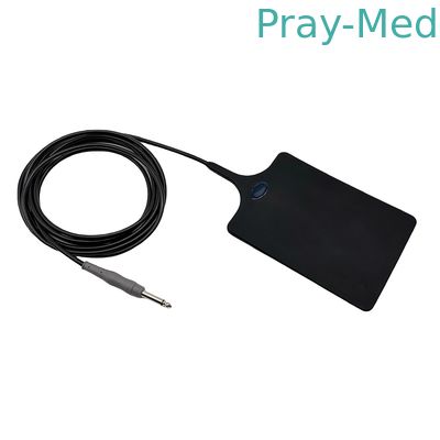 Child Reusable Silicon Patient Plate Negative Return 6.3mm black