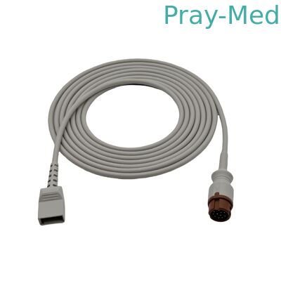 HP 12 pin Invasive Blood Pressure Cable 650-206 With Utah Din 2.0