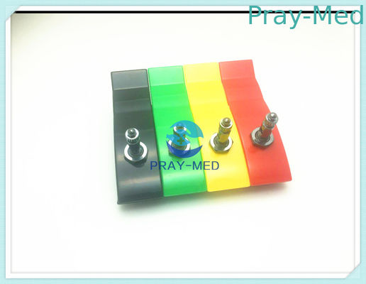 Child / Pediatric Limb Clamp Electrodes , Plastic Ecg Limb Clamps With Screw