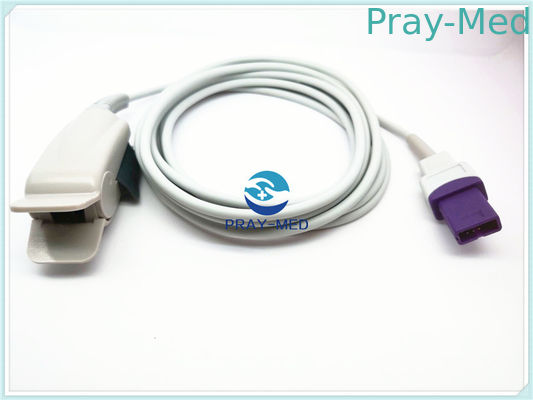 Lohmeier Oximeter Finger Sensor , 3m TPU Cable Finger Clip Spo2 Sensor