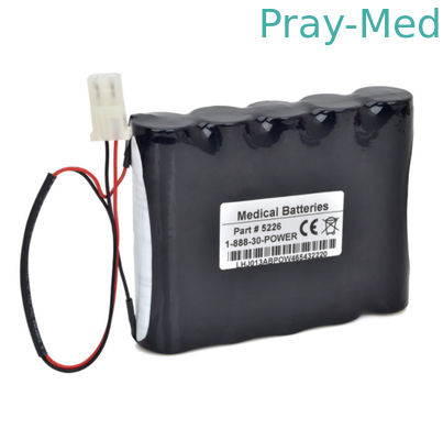 12V 3000mAh Medical Device Battery Replacement For Burdick EK10 EK11 EK10 Elite