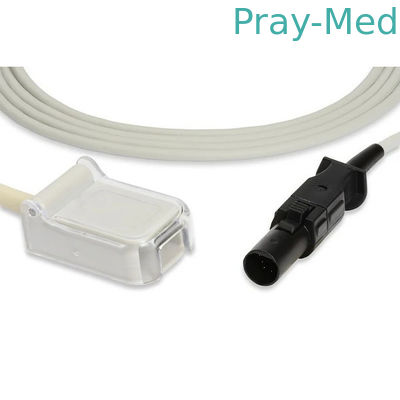 Grey White 2.4M Spo2 Adapter Cable 7 Pin TPU Jacket 700-0002-00