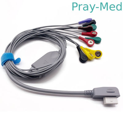 10 Lead 13pin ECG Lead Cable Compatible with CT 083S CT 086S