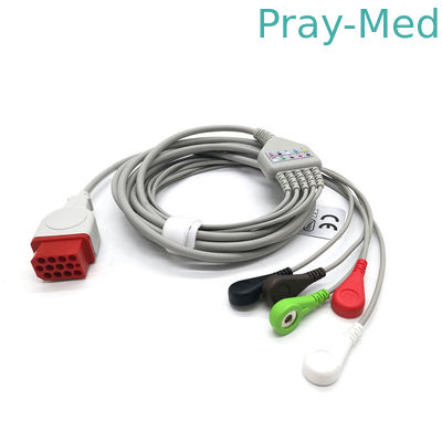 12 Pin 5leads ECG Patient Cable Compatable With Bionet BM5 BM7