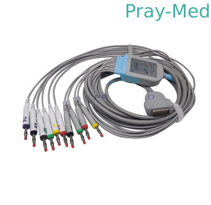 TPU GE Marquette 10 Lead Ekg Cable With Banana 4.0 2029893-001