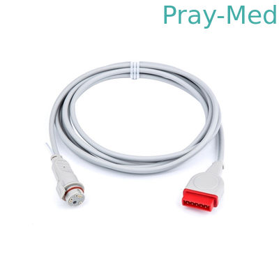GE Marqutte 11pin BD IBP Transducer , BD Medical Pressure Transducer 3m Length