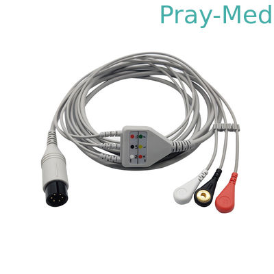 ISO ECG Patient Cable 6 Pin Contec CMS 6800 CMS 8000 CMS 9000