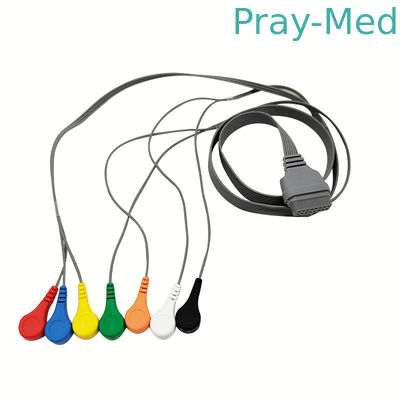 16 Pin Connector ECG Patient Cable TPU Material Edan 5/7 /10Lead For SE-2012 / SE-2003