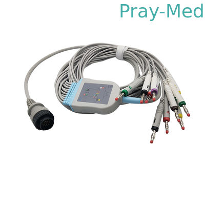 Kanz PC - 103 / 104 EKG Cable 16 Pin Connector Grey Color TPU Material
