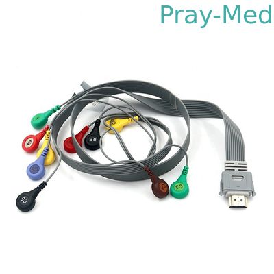 Biocare Snap End TPU 10 Leads IH-12 HDMI 19 Pin ECG Patient Cable