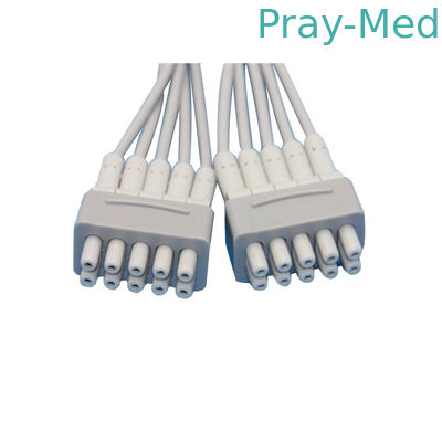 Hellige / GE MAC500 Ekg Wires , Ekg Medical Cables With Banana 4.0mm / Clip