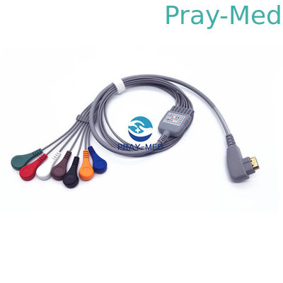 19 Pin Snap ECG Patient Cable 5 / 10 Lead DMS 300 System Holter Compatible Patient Safety